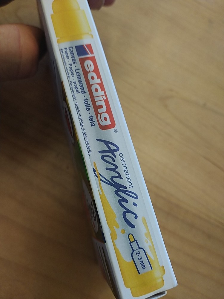 EDDING 5100 Acrylic Paint Markers U.S. Seller Medium Basic Colours (Pack 5) NIB