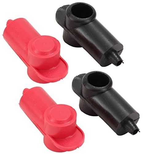Fastronix 3/16" Small Stud Terminal Covers 2 Red and 2 Black Red and Black