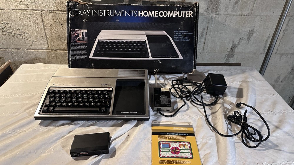 FULLY WORKING TI-99/4A Retro Computer With Box Game Great Condition See Pics