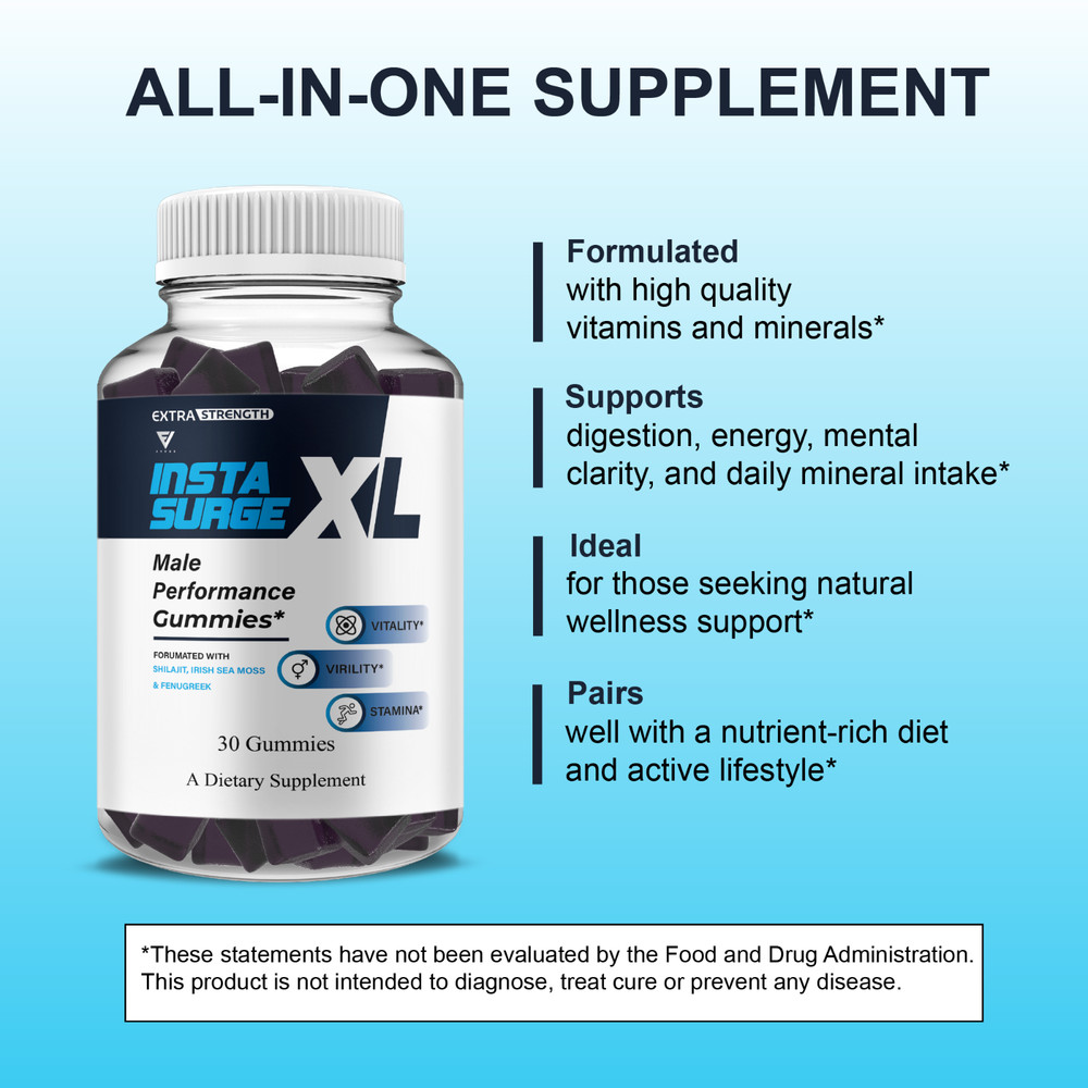 (3 Pack) Insta Surge XL Performance, InstaSurgeXL Advanced Formula (90 gummies)