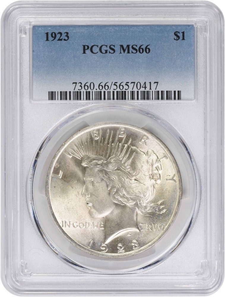 1923 Peace Silver Dollar MS66 PCGS