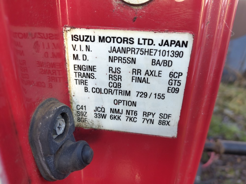 Isuzu Forward Npr Front Left Cabin Sun Visor Mount Storage Tray