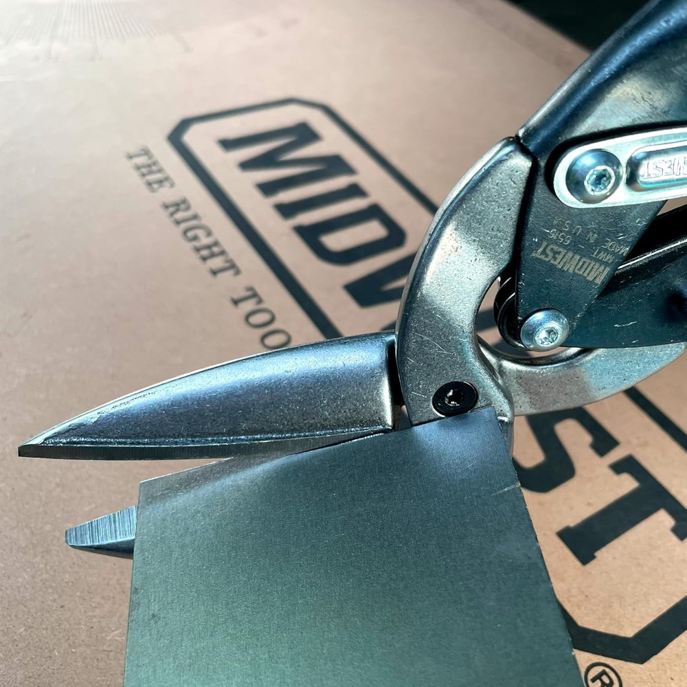 MIDWEST Power Cutters Long Cut Snip - Straight Offset Original Version