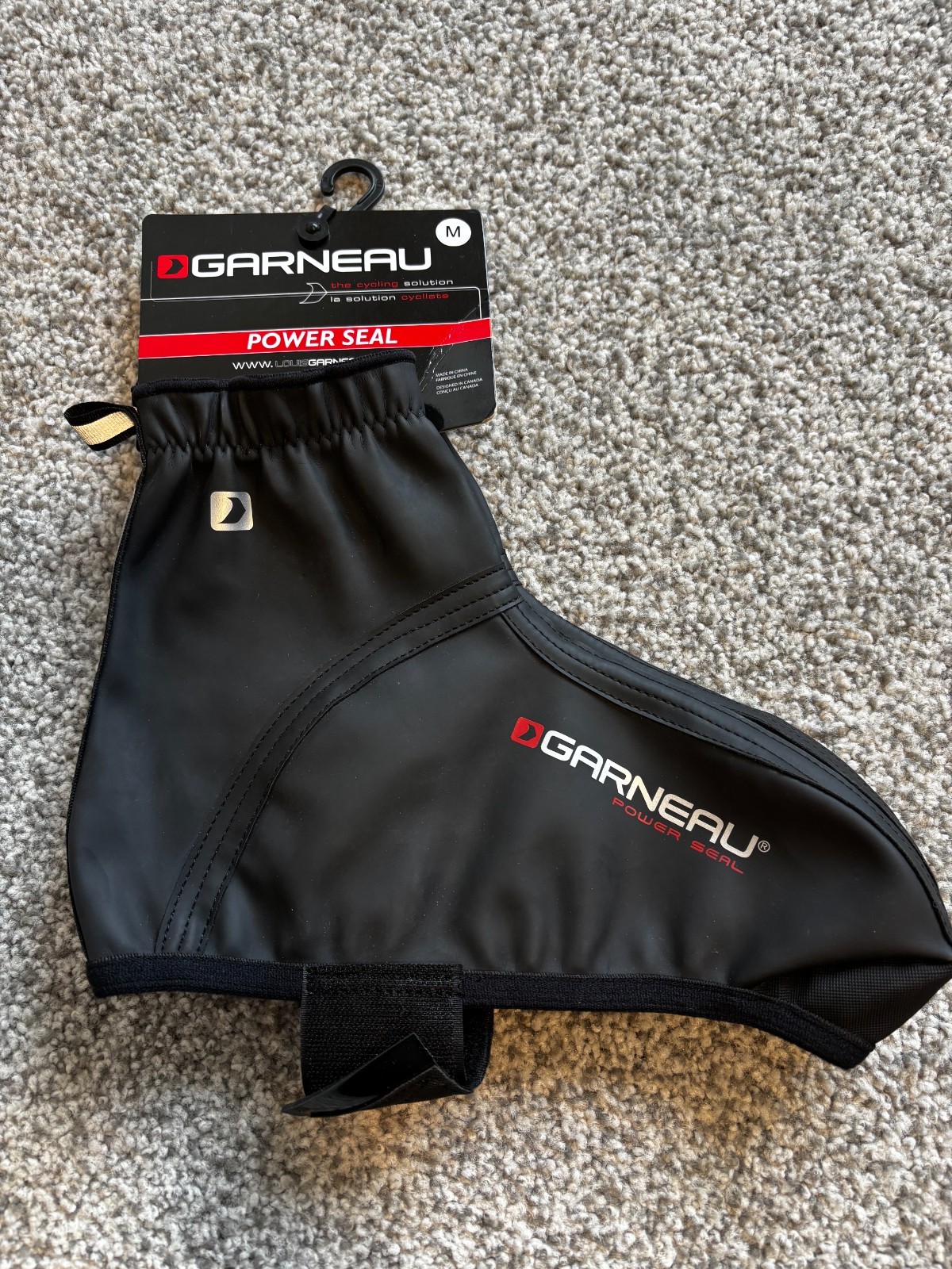 Garneau Cycling shoe covers - Power Seal, Size M, new w/tags, waterproof, unisex