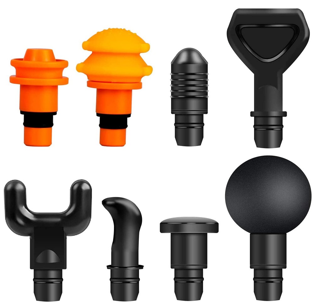 Massage Gun Heads for Hypervolt Go, Replaceable Massager Attachment Black