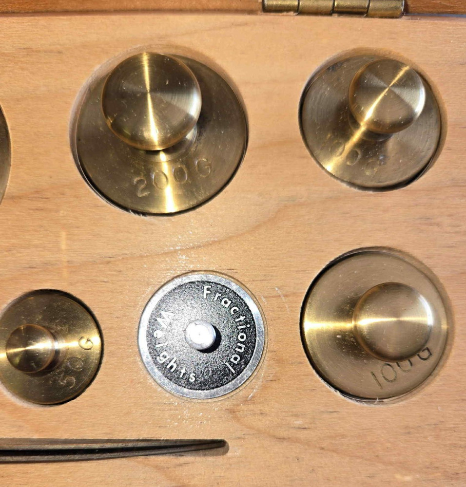 1000 Gram Brass Knobbed Weights