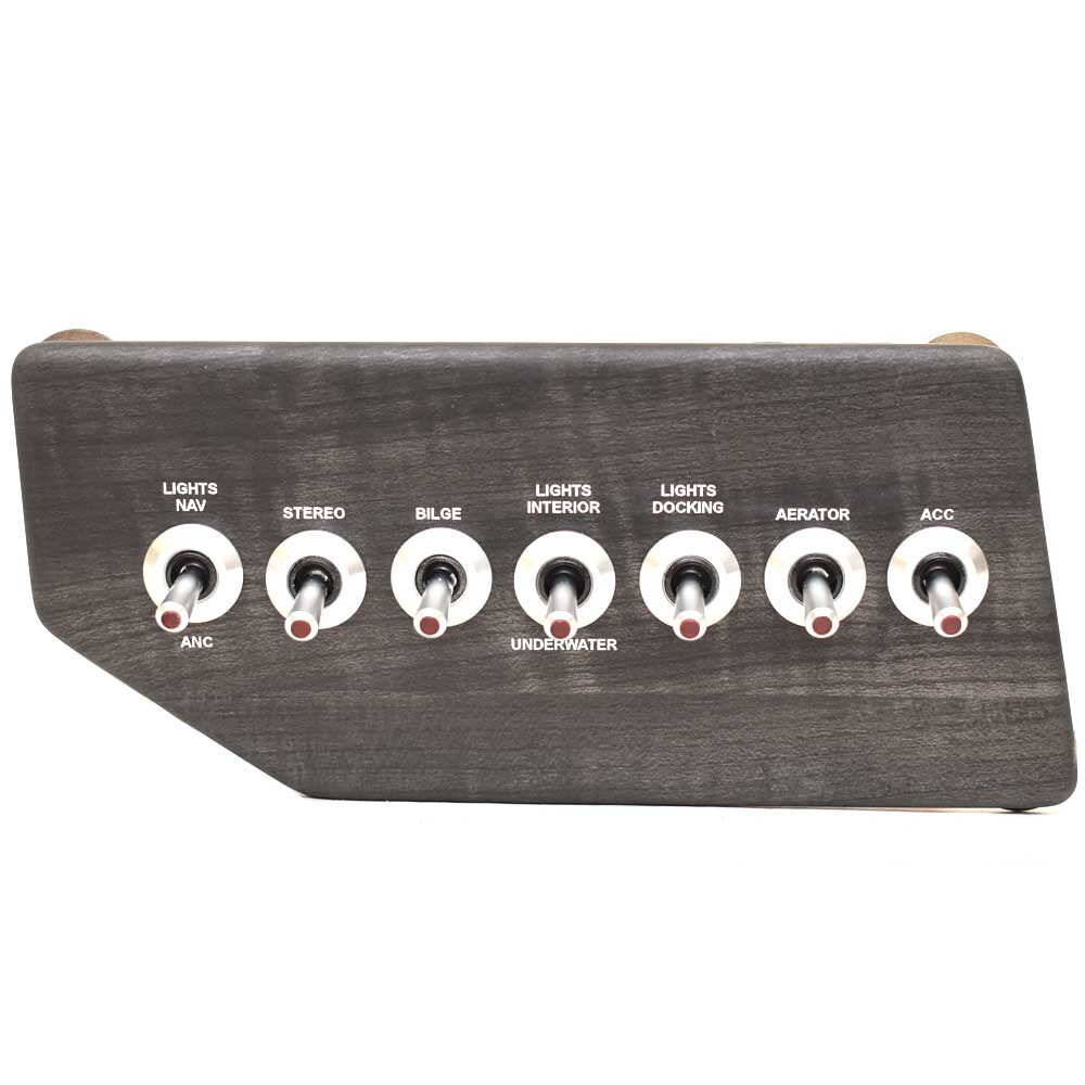 Lowe Boat Toggle Switch Panel 2331117 | 9 1/4 x 4 1/8 Inch Plastic