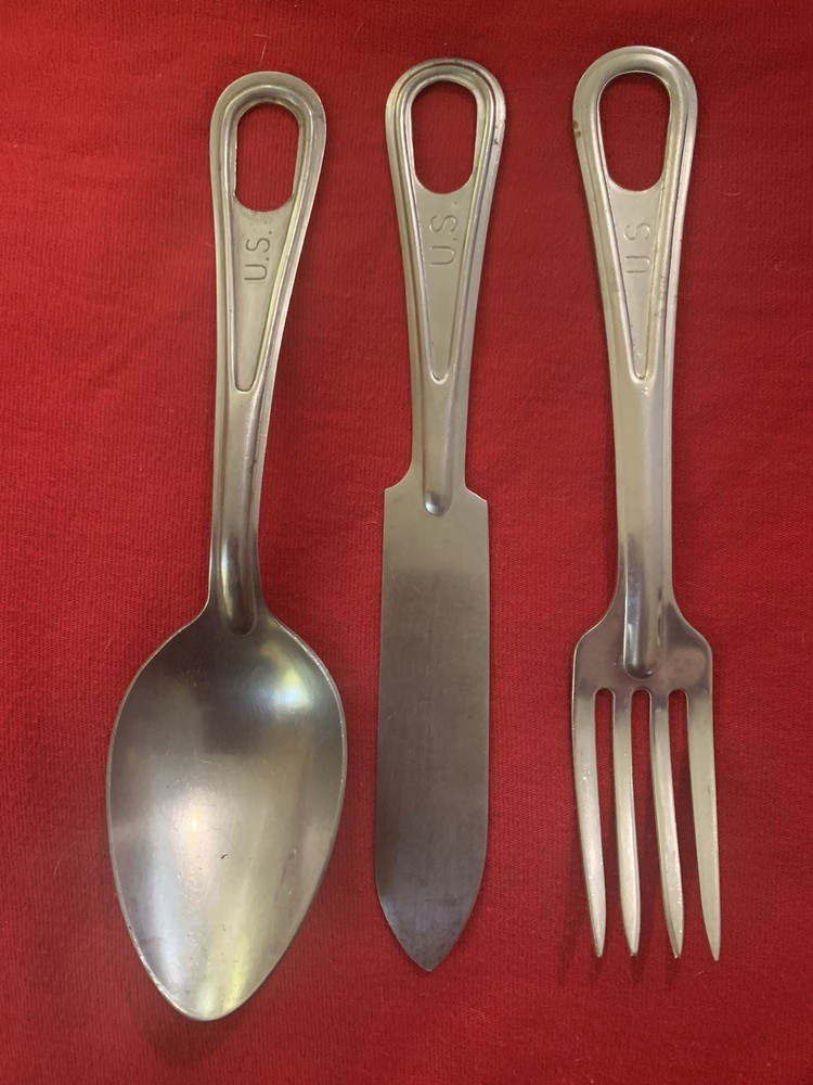 WW2 US Cutlery Set *Knife Fork Spoon* 14 Sets Available 🍴🥄