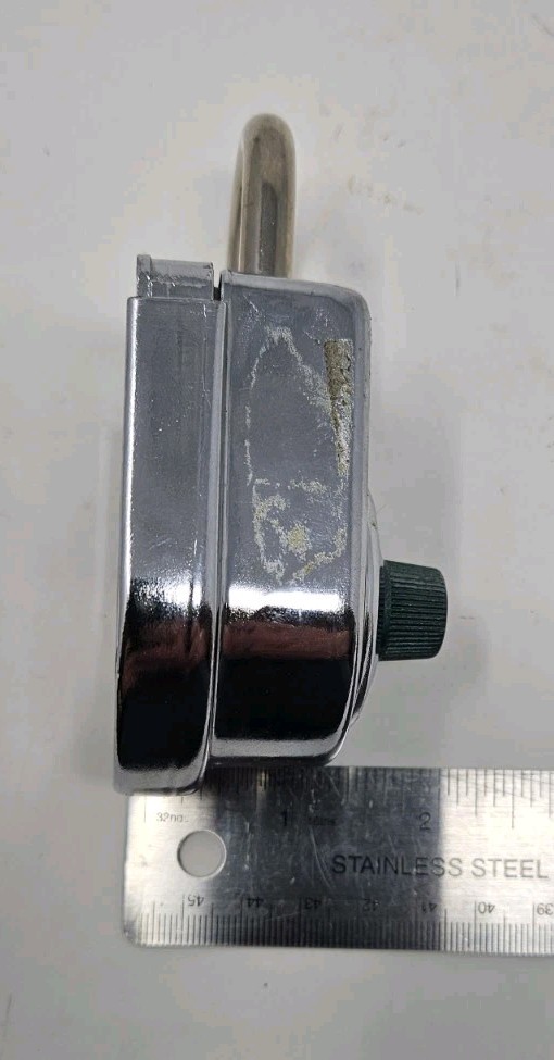 Sargent & Greenleaf Key High Security Combination Padlock 8077 AB Tested WORKS