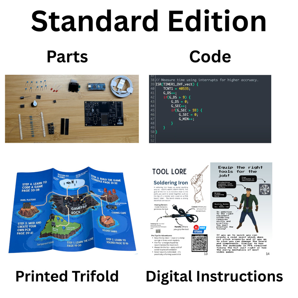 Electronics Kit - GamePad A DIY Video Game Electronics Kit for makers