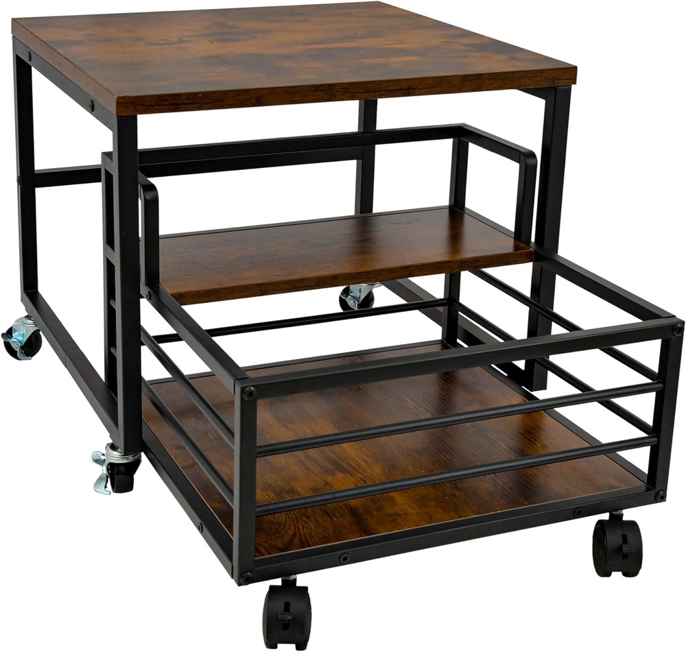 Mobile Mini Fridge Stand with Storage Drawer for Kitchen and Dorm Use