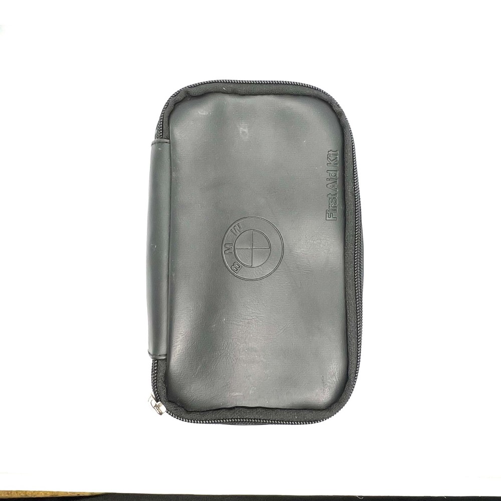 OEM BMW First Aid Med Kit Leather Pouch Empty