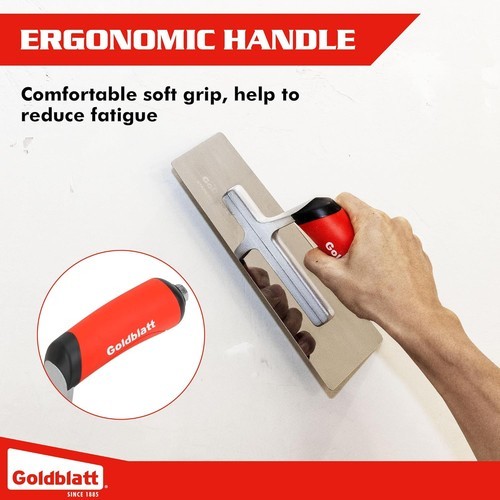 Goldblatt 3 Pieces Venetian Plaster Finishing Trowel Set with Soft Grip Handle