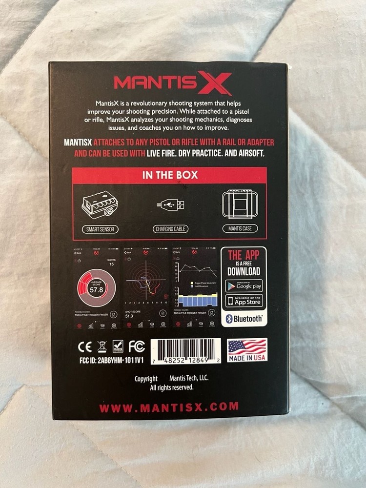 MantisX Shooting Performance System Smart Sensor with Case