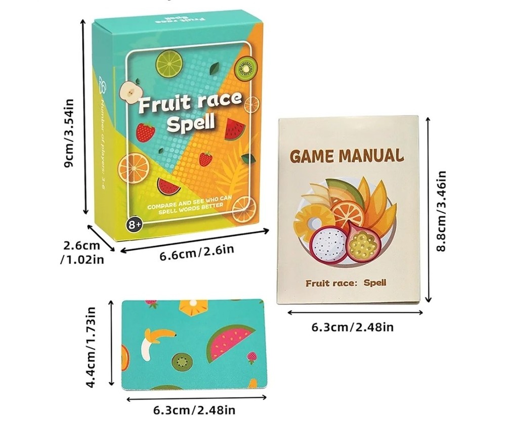 Fruit Race Spell Game