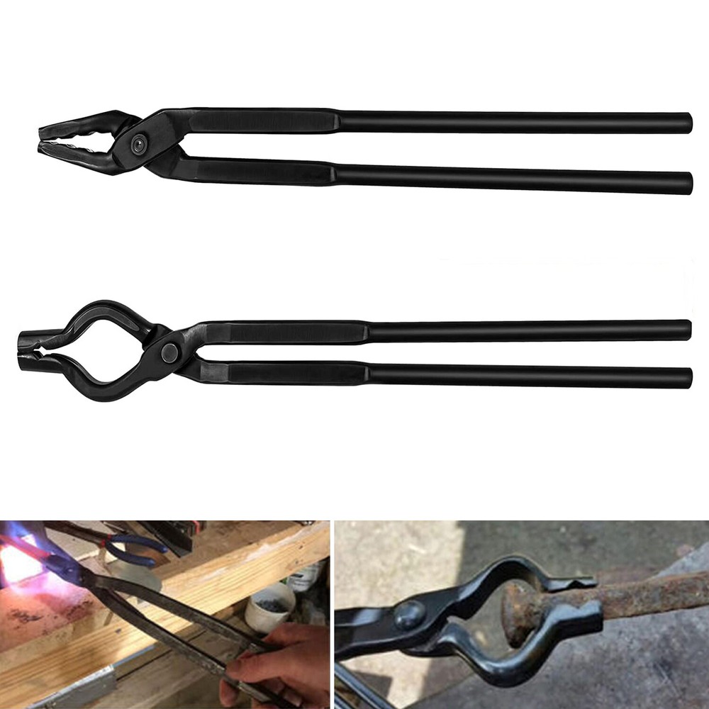 Knife Making Blacksmith Tongs Set Starter Beginner Bladesmith Anvil Vise Forge-