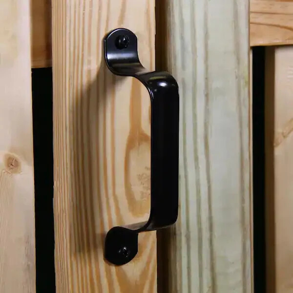 Everbilt 6-1/2 in. Black Heavy-Duty Gate Door Pull Handle 15457