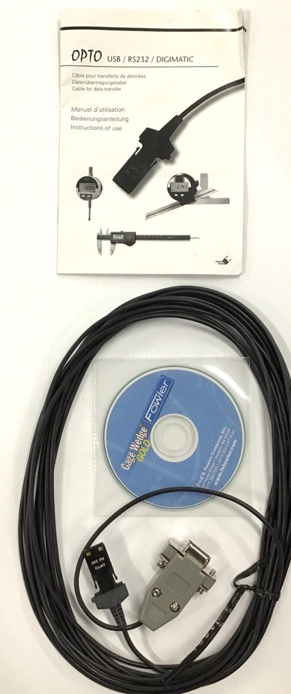 Fowler Sylvac 926.5520.99 OPTO RS 232 Cable