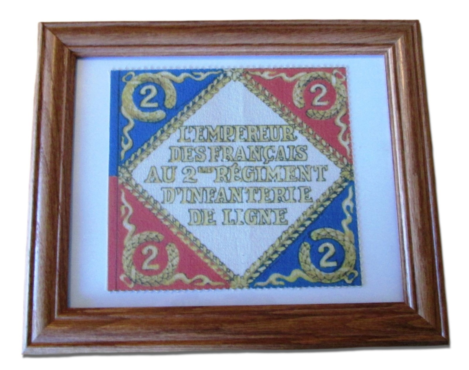 Napoleonic Wars. Napoleon Bonaparte Flag...France, French Flag, 2nd Regiment