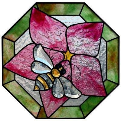 Colored Bumble Bee Bevel Cluster