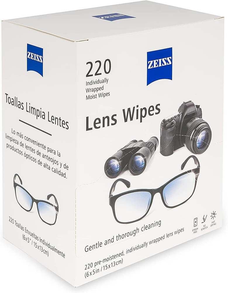Lens Wipes, White, 220 Count