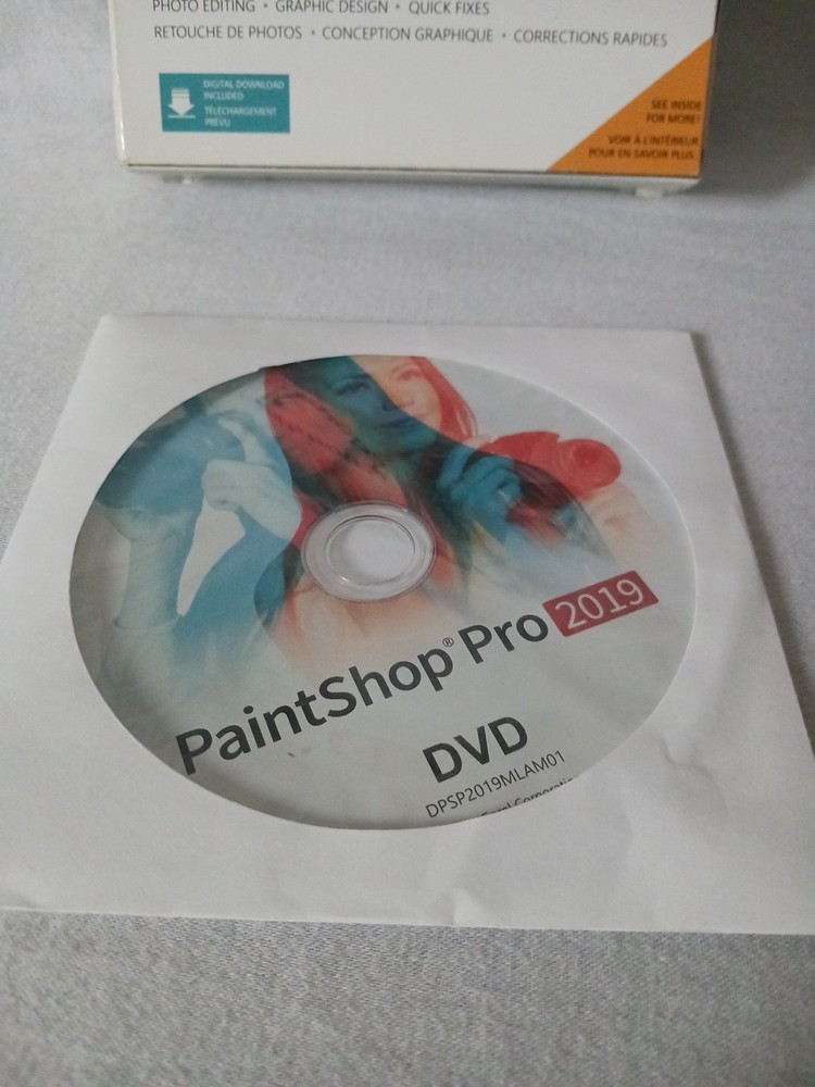 Corel Paint Shop Pro 2019 - EUC with Key - NO MANUAL