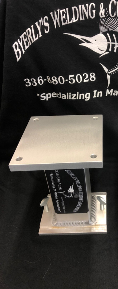 One Downrigger Pedestal 4'' Tall Track Mount