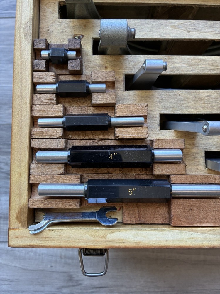 Chuan Outside Micrometer Set 0-6" Range .0001" Grad / Micrometer 5-6” BROKEN