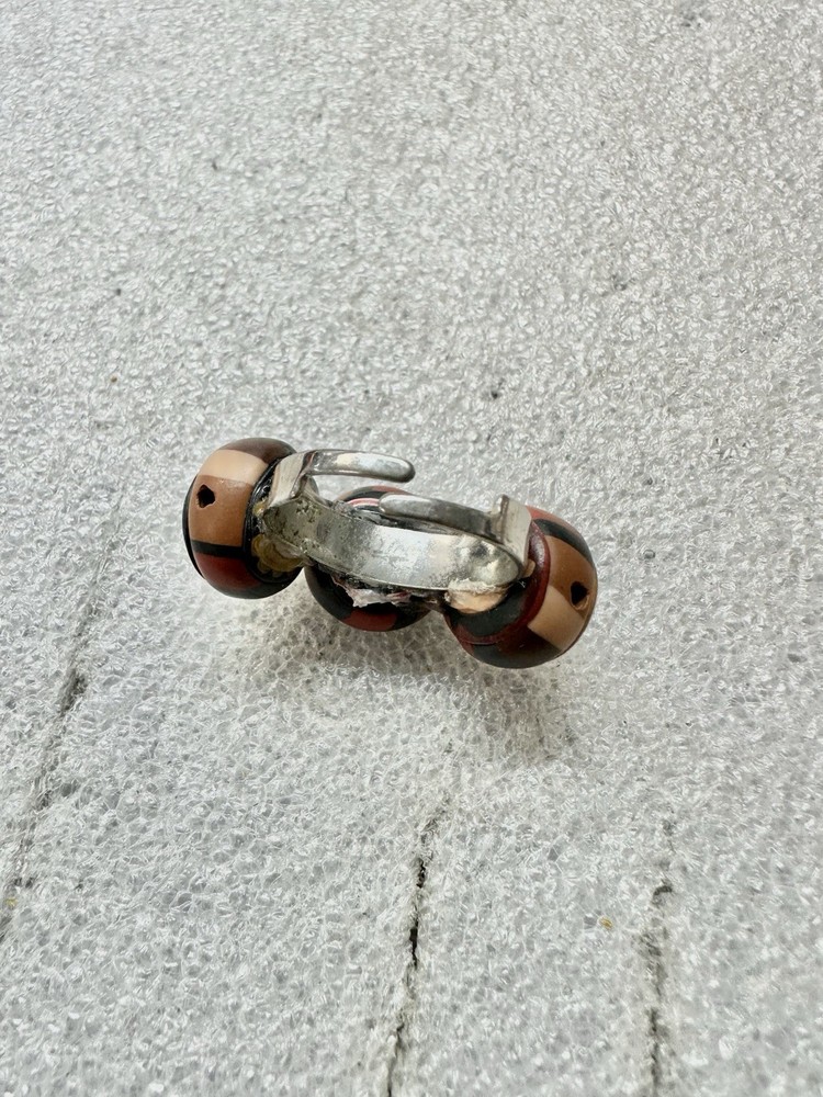 Whimsical 3 Faces POLYMER Clay Adjustable Ring