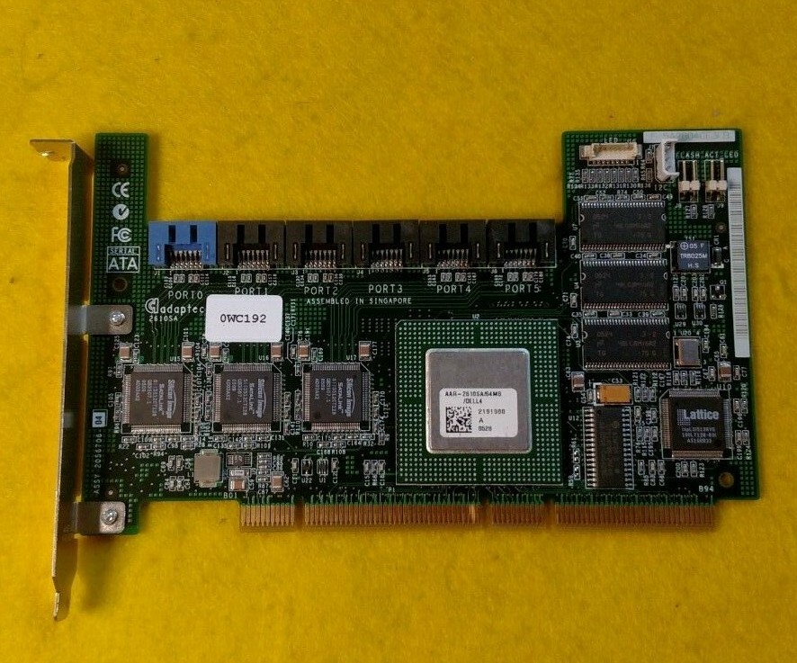 ADAPTEC 2610SA / 64MB 6-Port SATA Raid Controller (*)