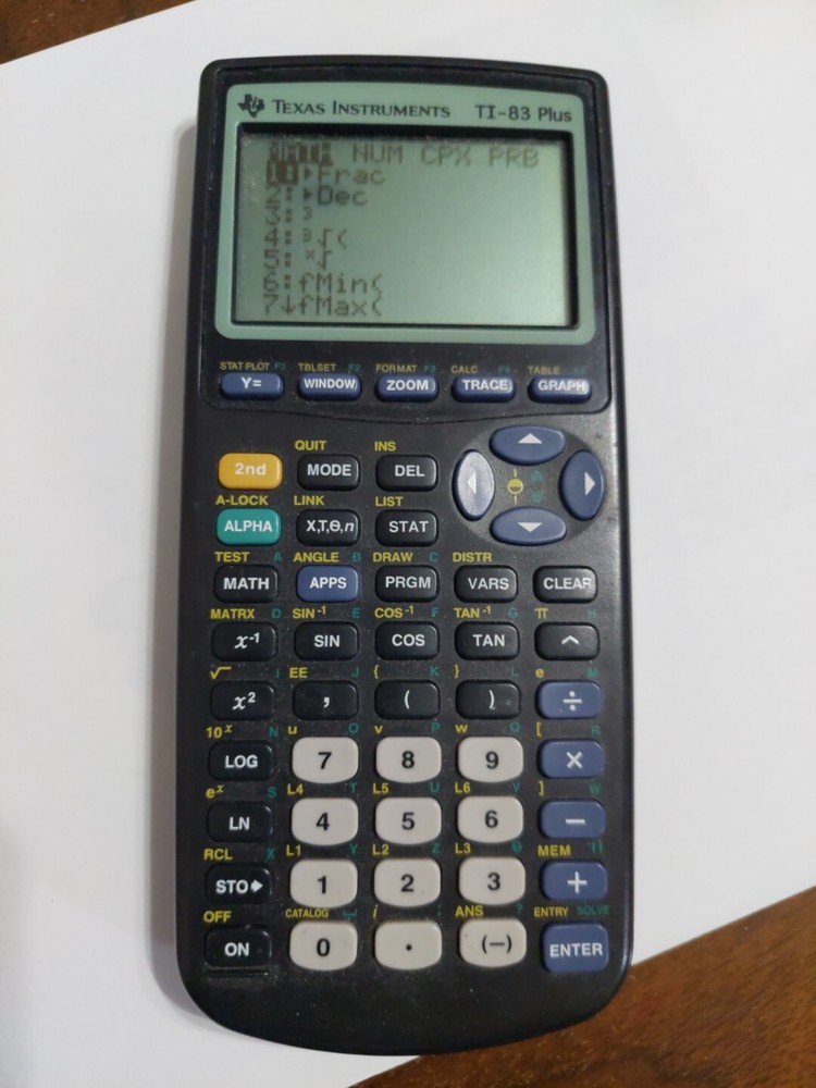 texas instruments ti-83 plus calculator