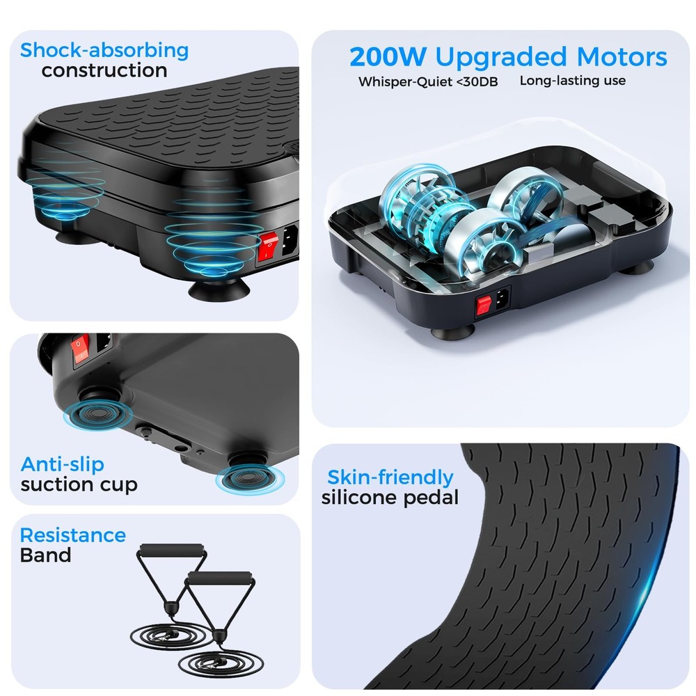 Vibration Plate Exercise Machine,Vibration Plate for Lymphatic Drainage Power