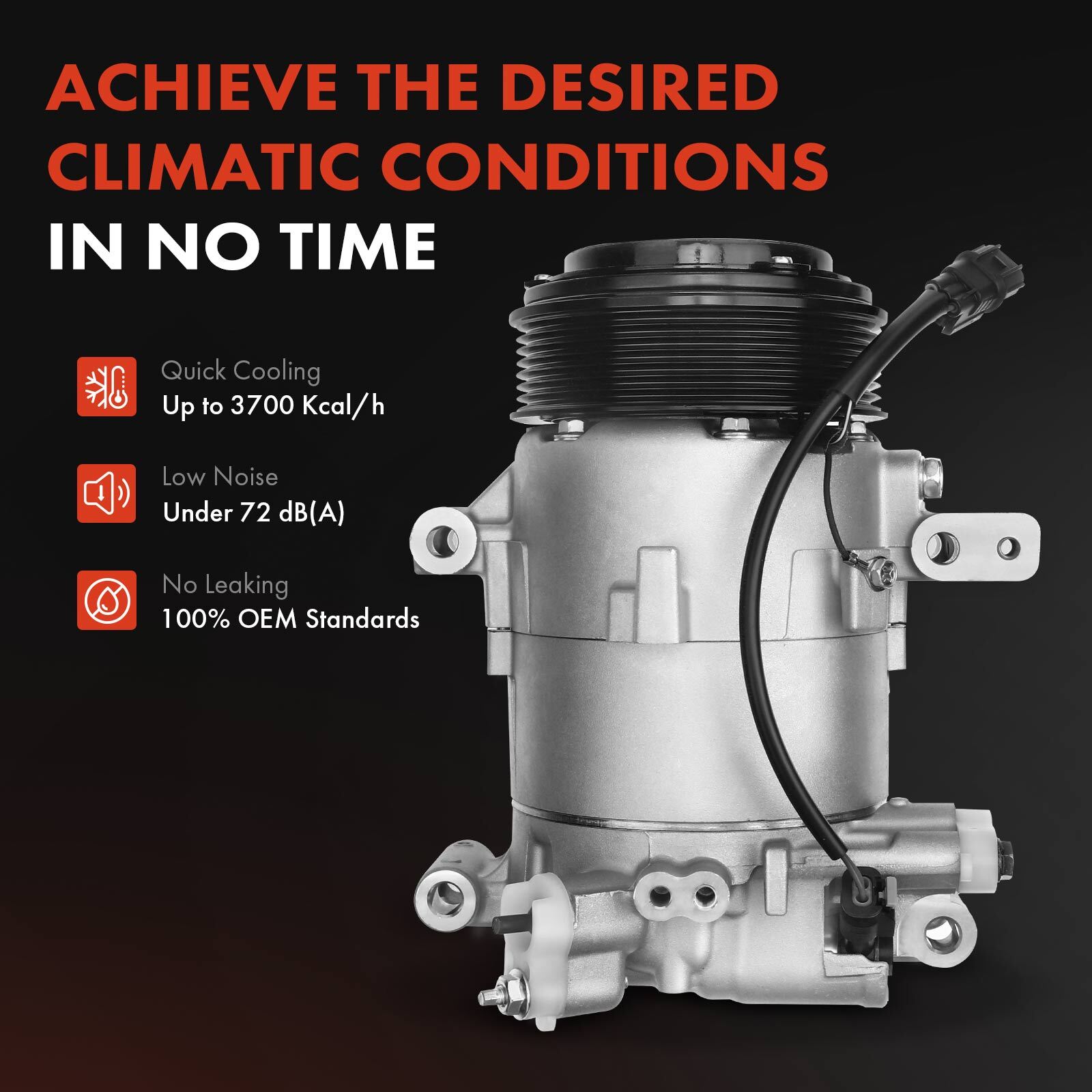 A/C Compressor w/ Clutch & Pulley for Honda Civic 2016 2017 2018-2021 L4 2.0L