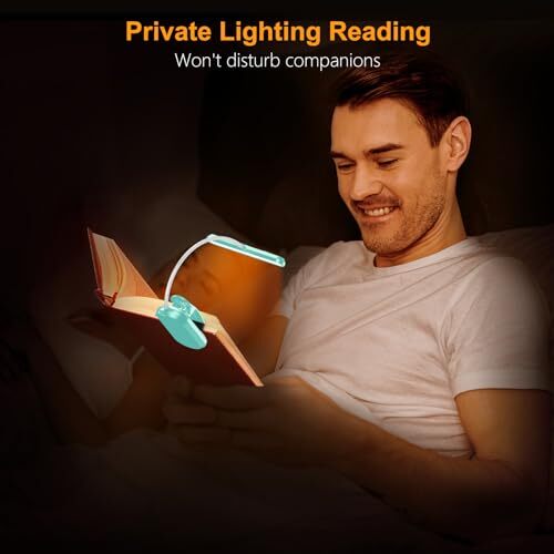 Rechargeable Book Light for Reading in Bed with 19 LED &Memory Function-Eye