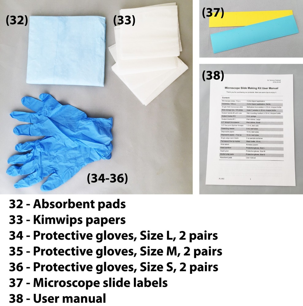 Microscope Slide Accessory Kit - Premium Set to Make Your Slides