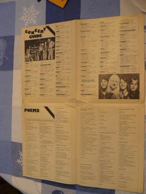 CIRCUS MAGAZINE CENTERFOLD BRUCE SPRINGSTEEN VINTAGE