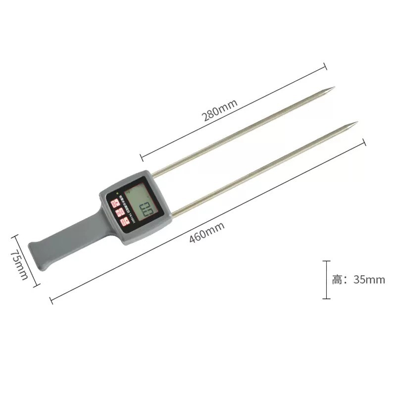Moisture Meter ABS Housing Digital Displayed Hand-held Moisture Tester