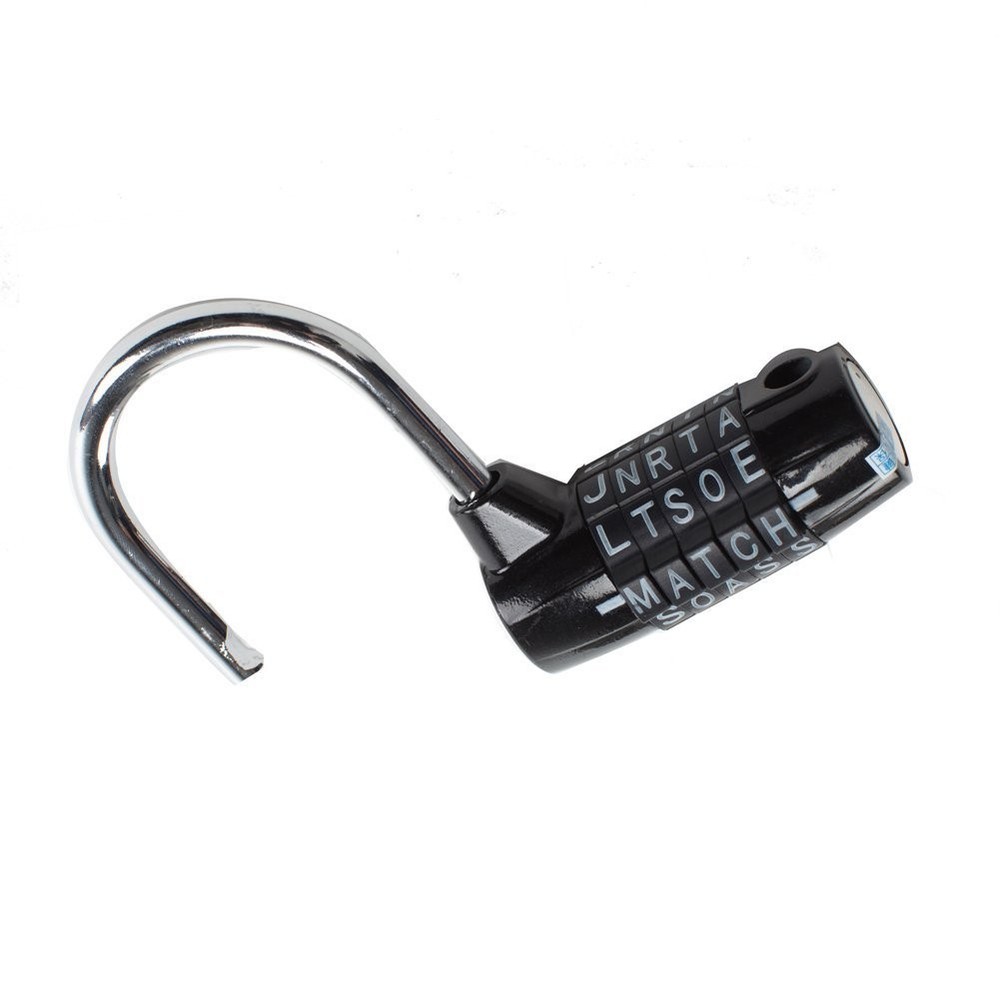 Padlock,combination padlock,5 dial padlock,5 letter lock,5 code padlock,gym l...