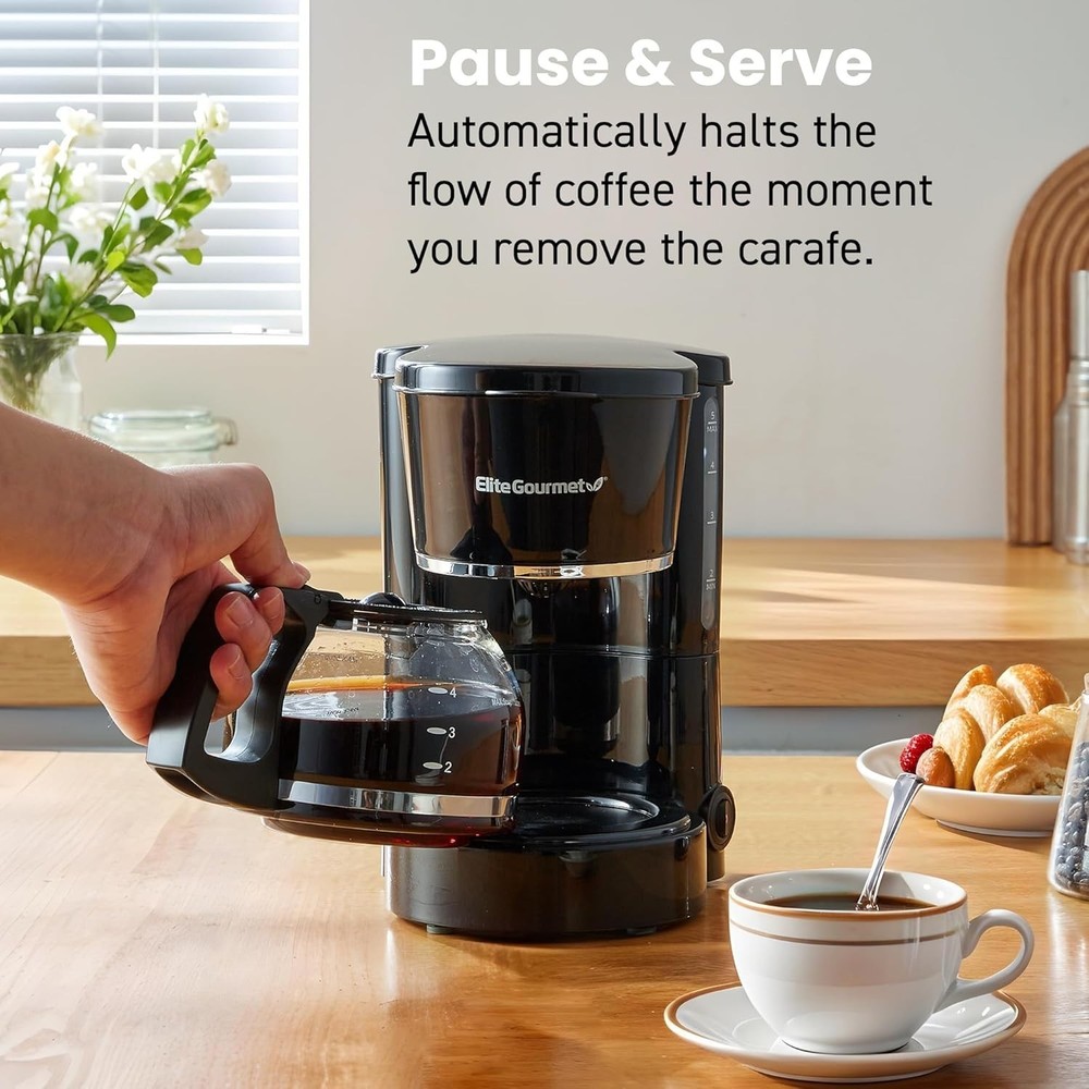 Coffee Maker Drip 5 Cup Programmable Reusable Filter Mini Small Office Home