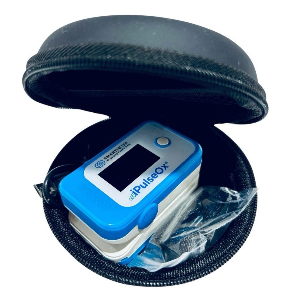 iPulseOx Finger Cellular Connected Check Pulse Oxygen Oximeter Smart Meter. NEW!