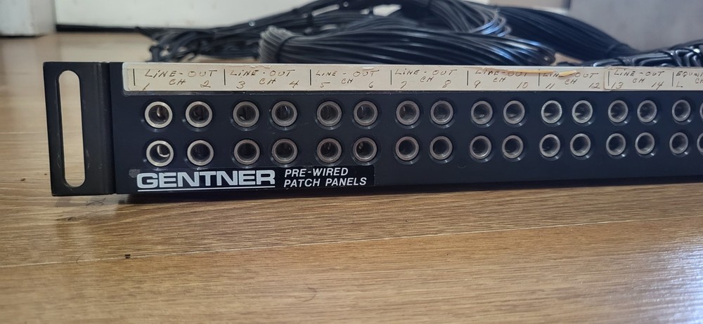 Gentner pre-wired patch panel 920-241-001 with the cables attached (2 available)