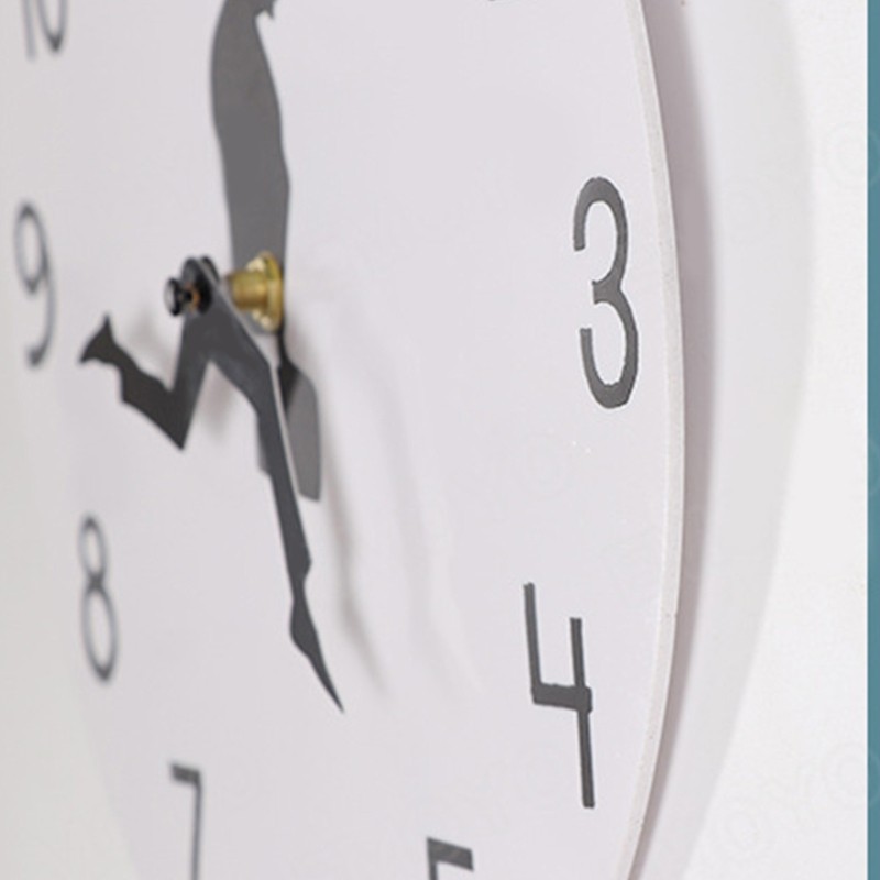Creative Wall Clock Decorative Walking Man in Suit Wall Art Clock Home Decor