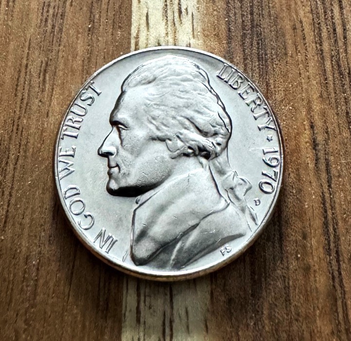 1970 D  UNCIRCULATED  JEFFERSON NICKEL