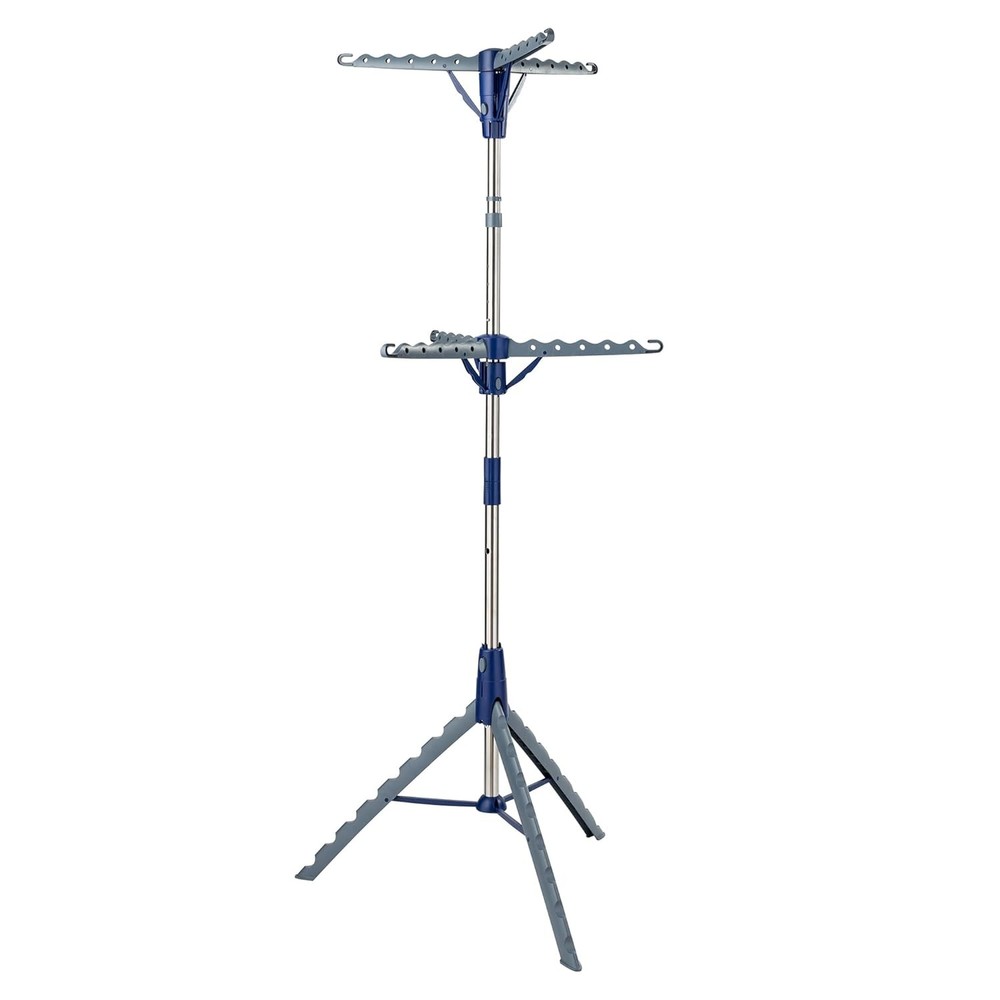 Honey-Can-Do 2-Tier Collapsible Tripod Drying Rack – Space-Saving Foldable Cloth
