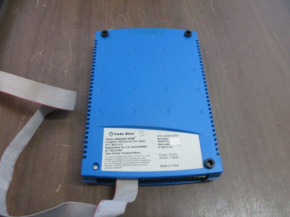 Code Blue InterAct 3100 Voice Intercom 16350-XXXX Used