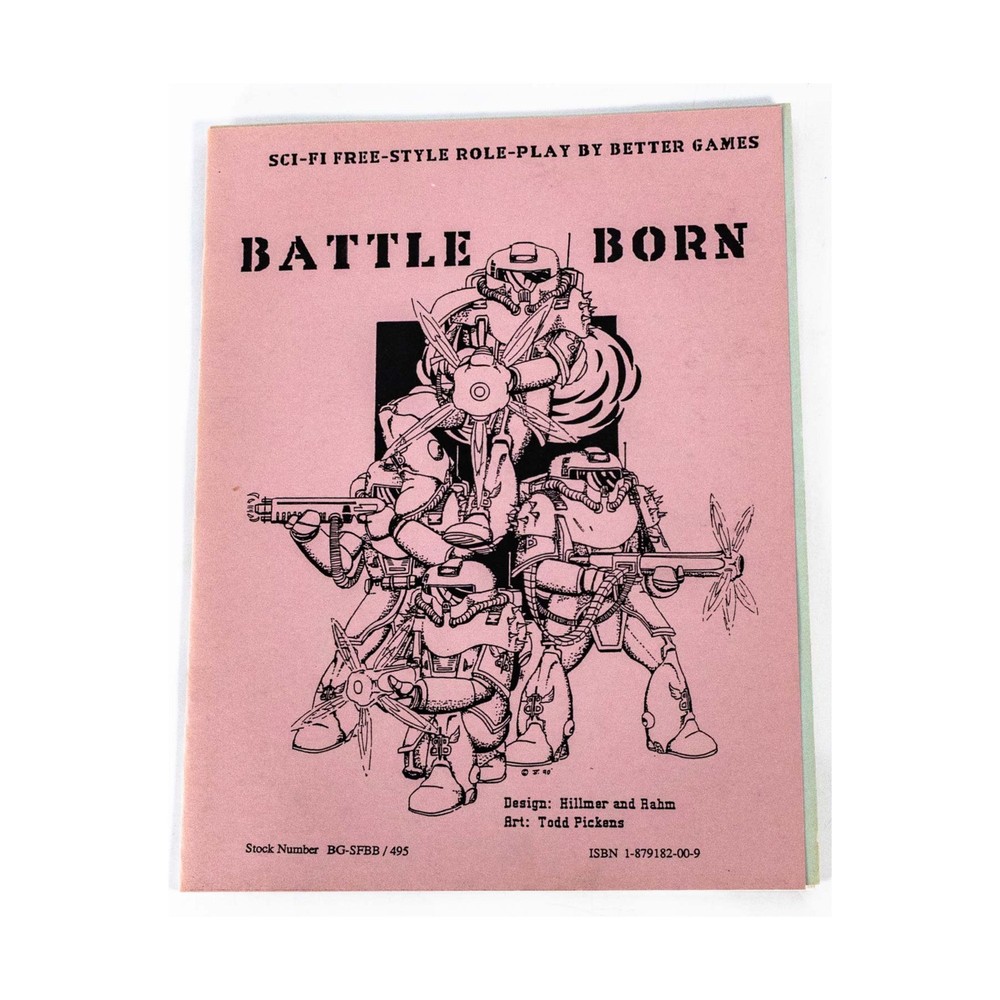 Better Games RPG Battle Born (Revised 2nd Ed) VG+