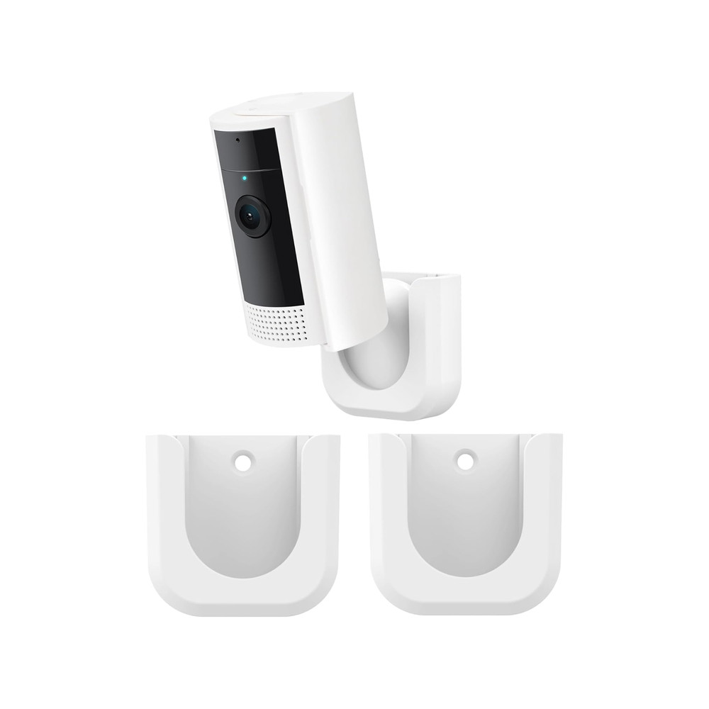 Indoor Camera Mount Adhesive Wall Bracket No Drill Security Mount 2 Pack