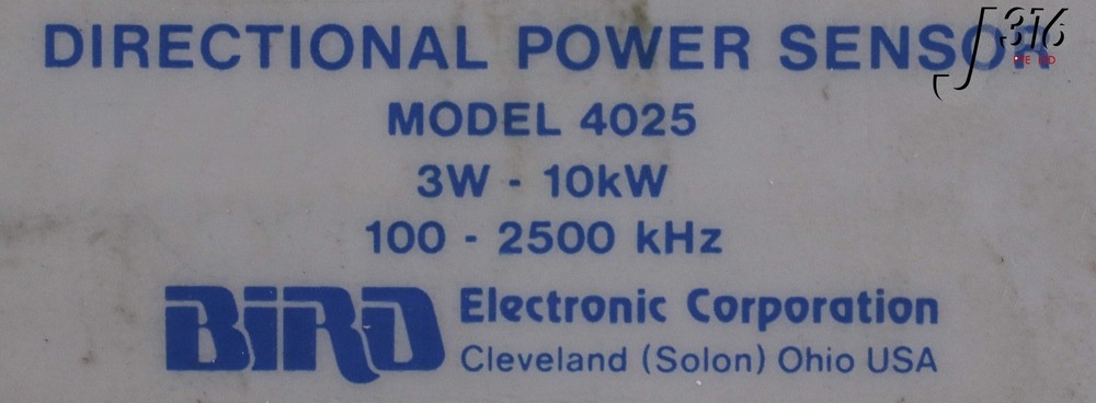 14181 BIRD DIRECTIONAL POWER SENSOR 4025