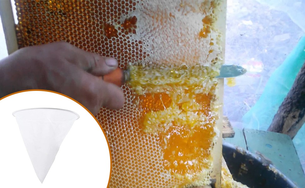 Bee Beekeeping Honey Strainer Filter Net Screen Apiary Equipment Reusable