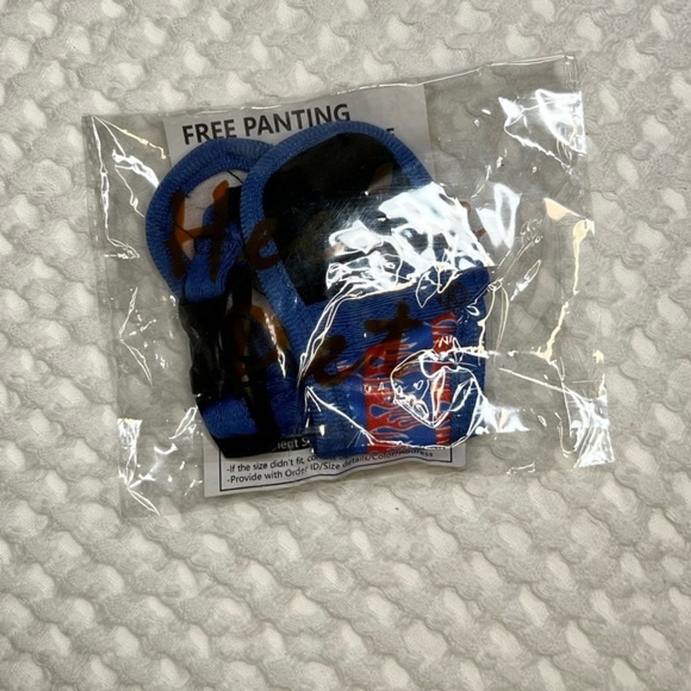 Dog Muzzle Nylon XS Print Muzzle Air Mesh Breathable Adjustable Loop Pets OC3A